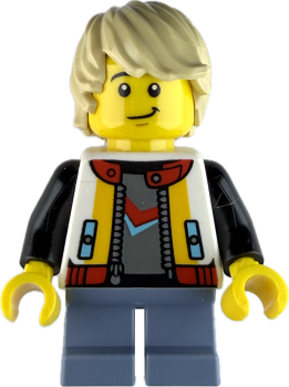 LEGO Minifigur Teenager Junge mit Collegejacke vorne