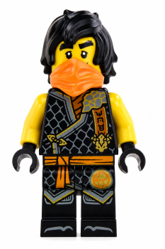Preview: LEGO® Ninjago Cole Dragons Rising Minifigur mit Tournament-Rüstung und orangem Bandana