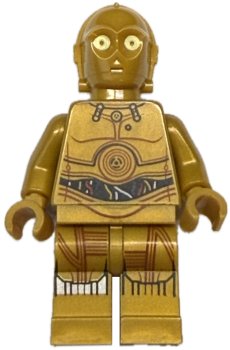 LEGO Star Wars C-3PO sw0700 Vorderseite goldener Droide