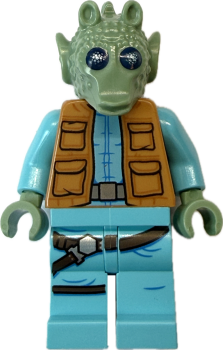 LEGO Star Wars Greedo sw0898 Rodianer Minifigur Vorderseite