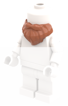 Preview: LEGO Vollbart Dark Orange auf Minifigur