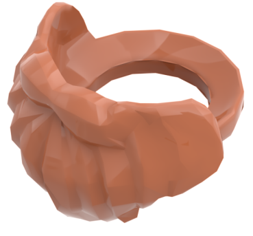 LEGO Vollbart Dark Orange Einzelansicht