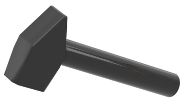 LEGO Hammer schwarz Einzelansicht