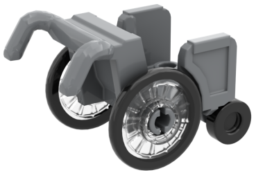 Preview: LEGO Rollstuhl Rückseite