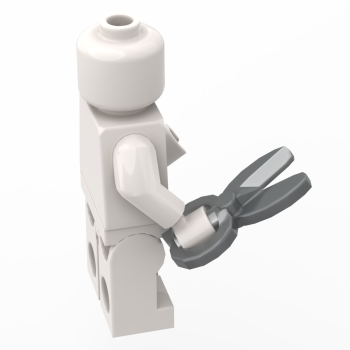 Preview: Bild 1: LEGO® Minifigur mit dunkelgrauer Schere als Zubehör