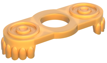 Preview: Lego Schulterstück Pearl Gold