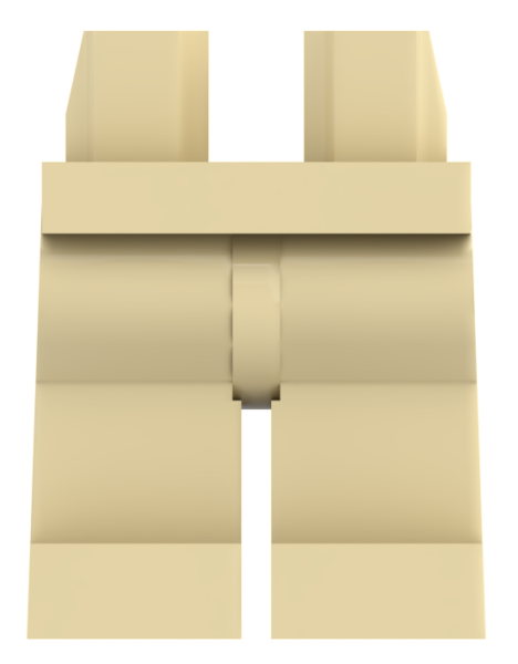 LEGO® Beine / Hose in Tan für Minifiguren Vorderseite