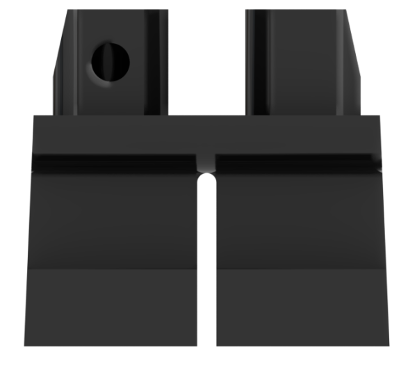 LEGO® kurze Beine in Schwarz für Minifiguren Vorderseite