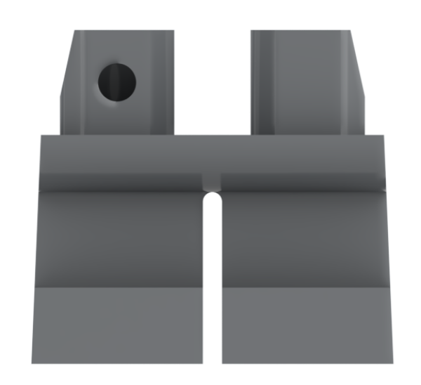 LEGO® kurze Beine in Dark Bluish Grayfür Minifiguren Vorderseite