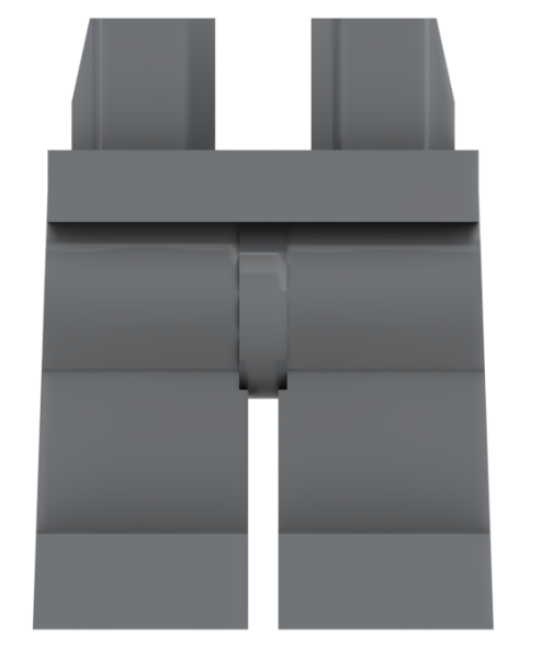 LEGO® Beine in Dark Bluish Gray für Minifiguren Vorderseite