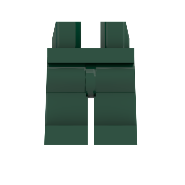 LEGO® Beine / Hose in Dunkelgrün / Dark Green für Minifiguren Vorderseite