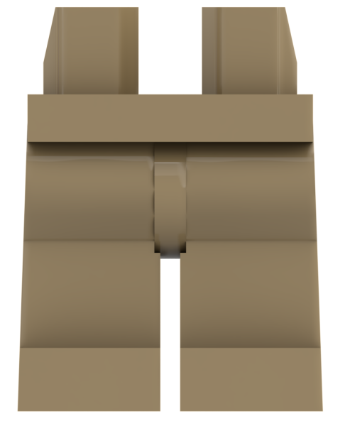 LEGO® Beine / Hose in Dark Tan für Minifiguren Vorderseite