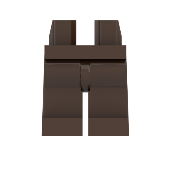 LEGO® Beine / Hose in Dark Brown für Minifiguren Vorderseite