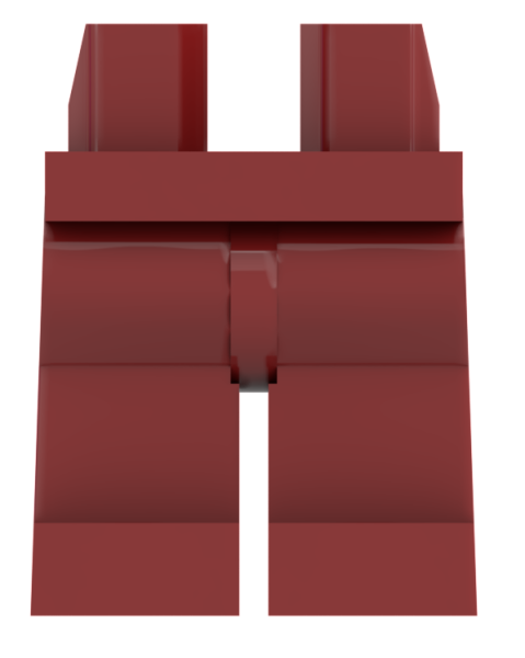 LEGO® Beine / Hose in Dunkelrot / Dark Red für Minifiguren Vorderseite