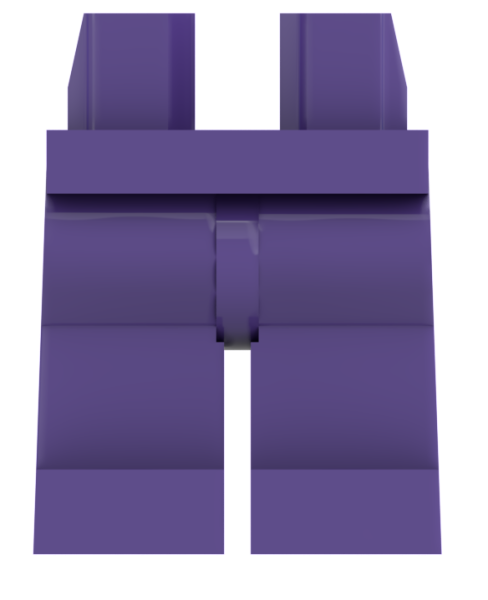 LEGO® Beine / Hose in Dark Purple für Minifiguren Vorderseite