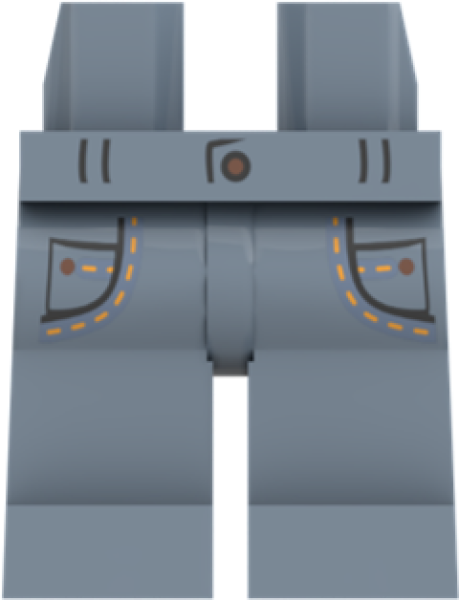 LEGO® Minifiguren Beine mit Gürtelschlaufen und Taschen in Sand Blue