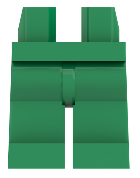 LEGO® Beine / Hose in Grün für Minifiguren Vorderseite