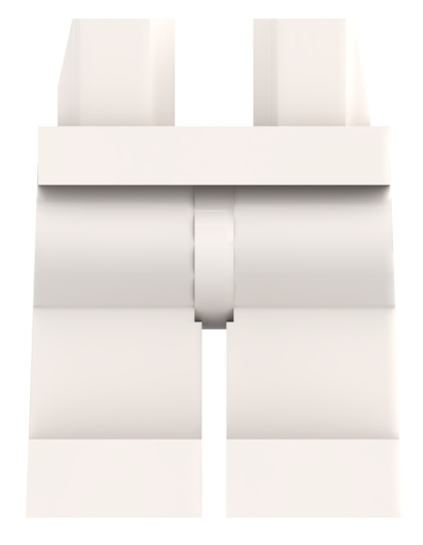 LEGO® Beine / Hose in Weiß für Minifiguren Vorderseite