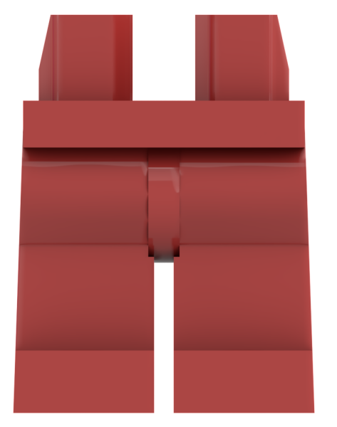 LEGO® Beine / Hose in Rot für Minifiguren Vorderseite