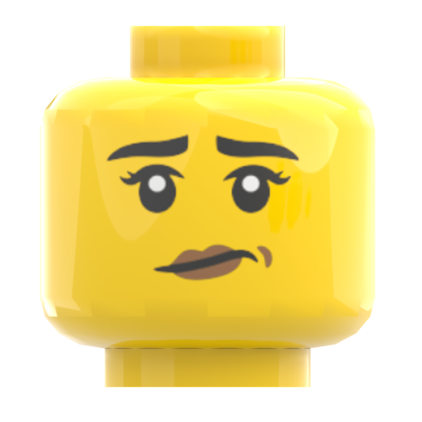 LEGO® Kopf Doppelgesicht weiblich selbstbewusst grinsend
