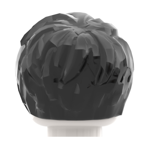 LEGO® strukturierte Kurzhaar-Frisur in Schwarz Rückseite