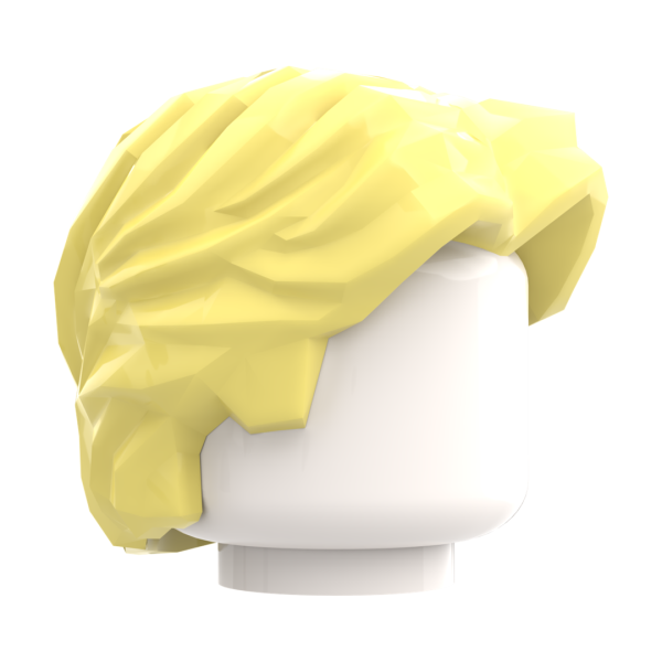 LEGO® blonde Haare mit ausgearbeiteten Strähnen Seitenansicht