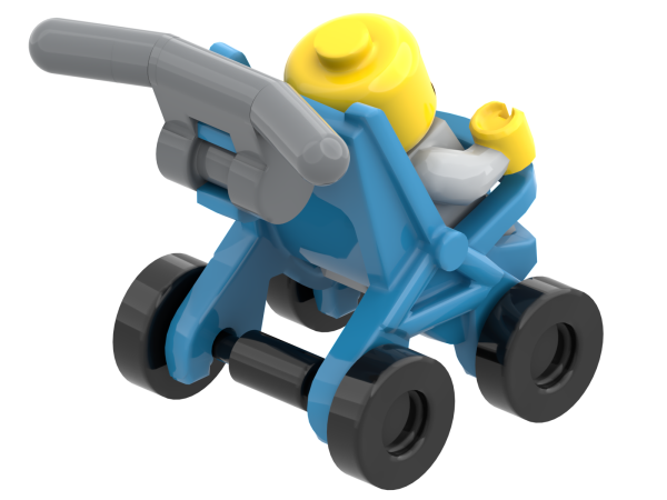 LEGO City Kinderwagen Rückseite – Familienfigur für Stadt Diorama