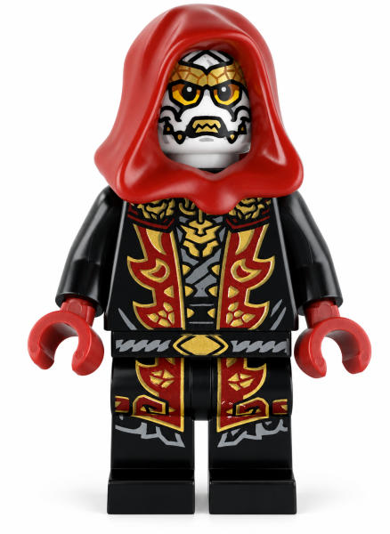 LEGO® NINJAGO Loyalist mit roter Kapuze und bedrohlichem Gesicht