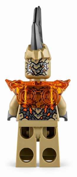 Bild 1: LEGO® NINJAGO Earth Monster Rückseite mit Hörnern und Kristallrüstung
