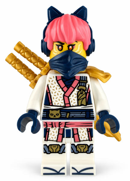 LEGO® NINJAGO Sora Minifigur mit Bandana und Doppelschwertern