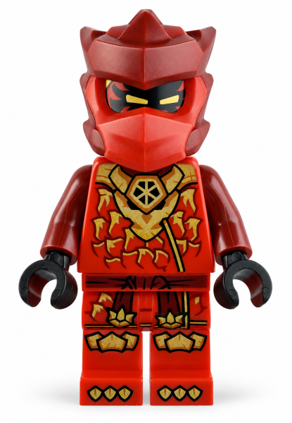 Bild 2: LEGO® NINJAGO Kai Minifigur mit roter und goldfarbener Drachenrüstung