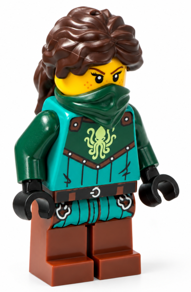 LEGO® Kraken Bandit bdp351 – Schrägansicht der Piraten-Minifigur
