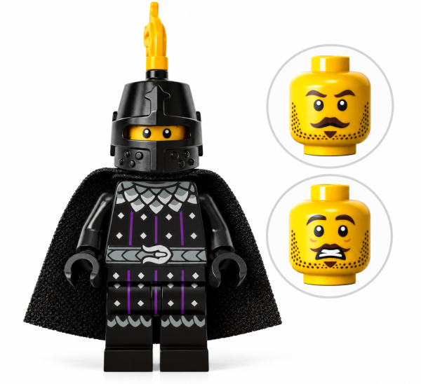LEGO® Serpent Knight cas593 mit Doppelgesicht und schwarzer Ritterrüstung
