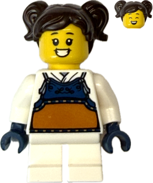 LEGO Mädchen Fechterin Minifigur zweites Gesicht