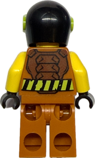 LEGO City Rennfahrer Minifigur mit Helm Rückansicht