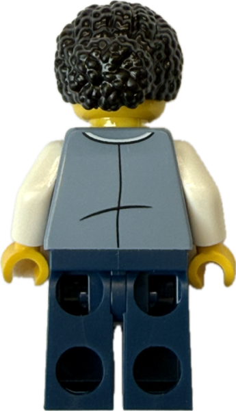 LEGO Zugbegleiterin Rückseite – Bahn Personal für City Szenen