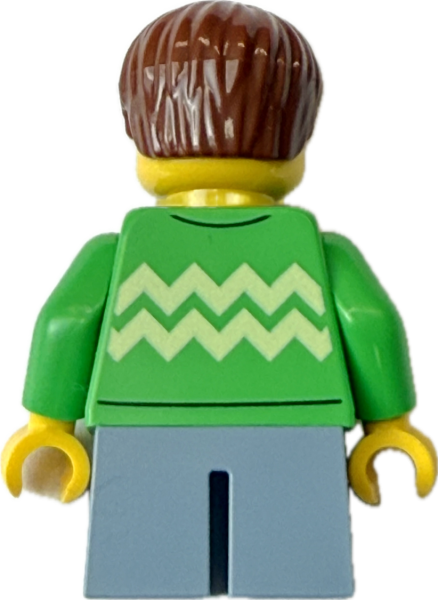 LEGO Jungen Minifigur Rückseite für Familien und Schul Szenen