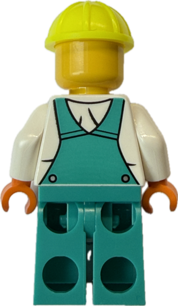 LEGO Bauarbeiter Rückseite – Baustellen Figur für City Szenen