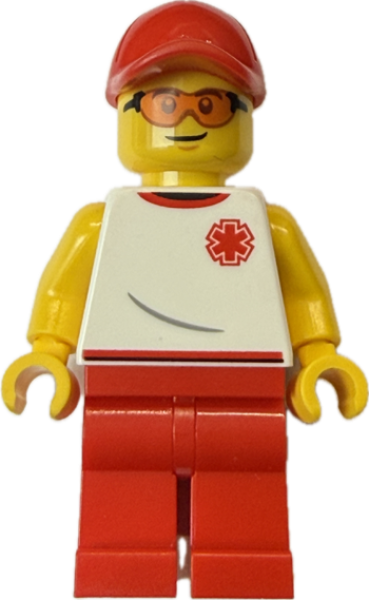 LEGO City Rettungsschwimmer Minifigur mit Cap und Sonnenbrille