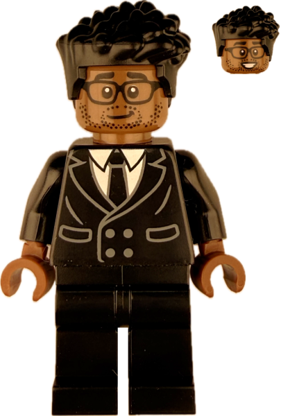 LEGO Geschäftsmann Minifigur mit Anzug und Brille