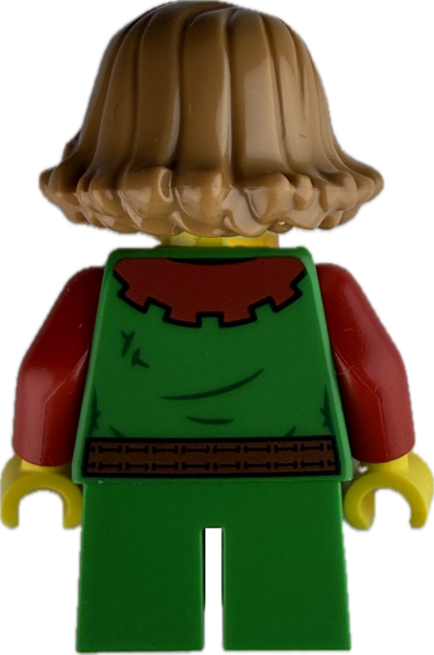 LEGO Minifigur Mädchen im mittelalterlichen Outfit Rückseite