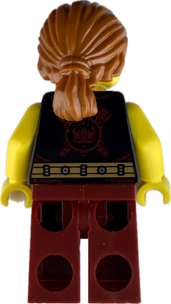 LEGO Minifigur Schmied im mittelalterlichen Gewand Rückseite