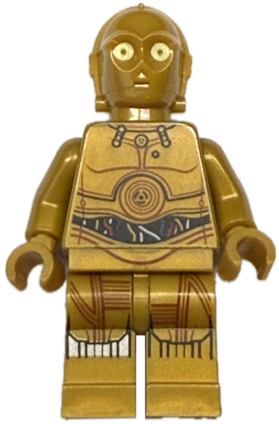 LEGO Star Wars C-3PO sw0700 Vorderseite goldener Droide