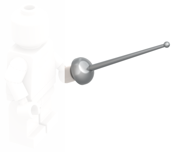 LEGO Degen silber in Minifiguren-Hand