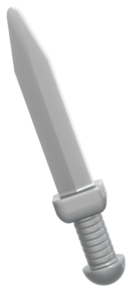 LEGO Kurzschwert silber Einzelansicht