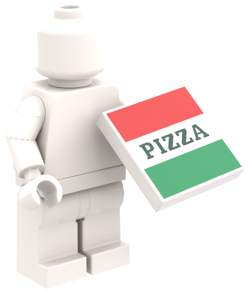 LEGO Pizza Box Zubehör Detailansicht