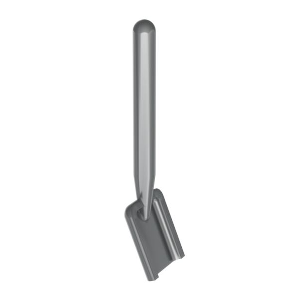 LEGO® Minifigur mit dunkelgrauer Schaufel als Zubehör