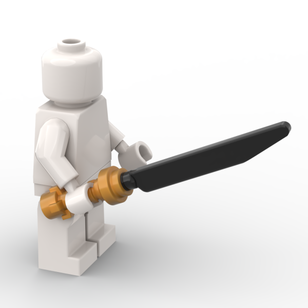 LEGO® Minifigur mit schwarzem und goldenem Schwert